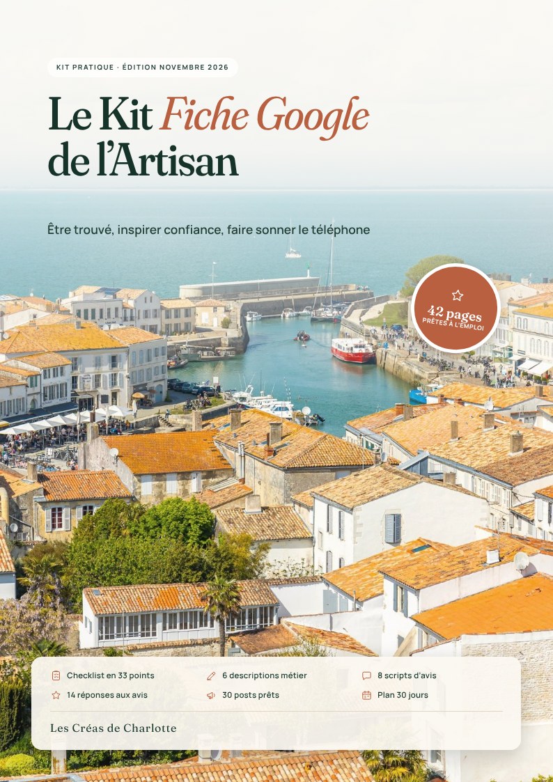 Couverture du Kit Fiche Google de l'Artisan